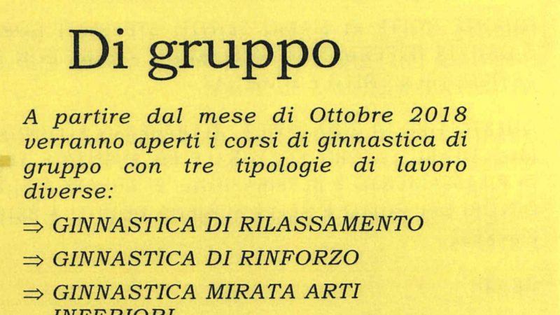 GINNASTICA DI GRUPPO